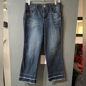 Democracy Triple-Seam Cuff Kick-Flare Denim Jeans
